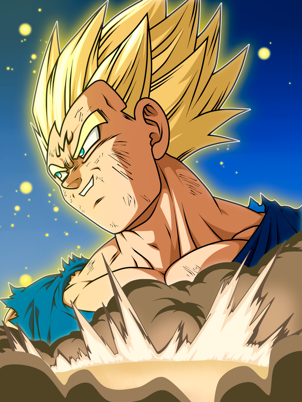 Majin Vegeta Ssj by Monstkem on DeviantArt