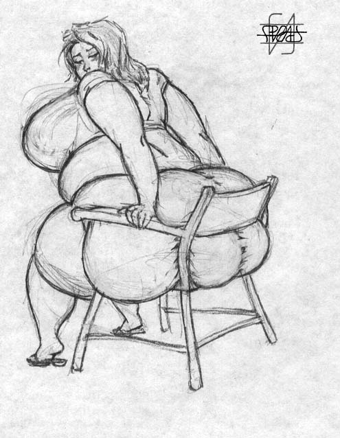 Big Woman, Small Chair