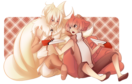 Pkmn:Gijinka:Ninetales:Vulpix