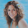 Shakira Portrait Painting