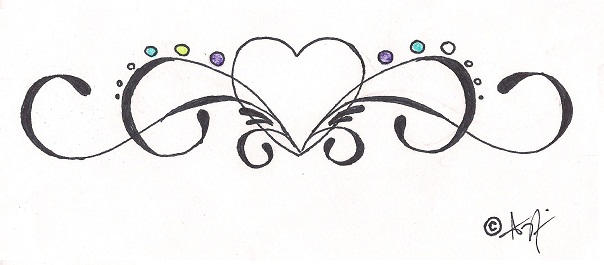 My Tribal Heart Tattoo Design