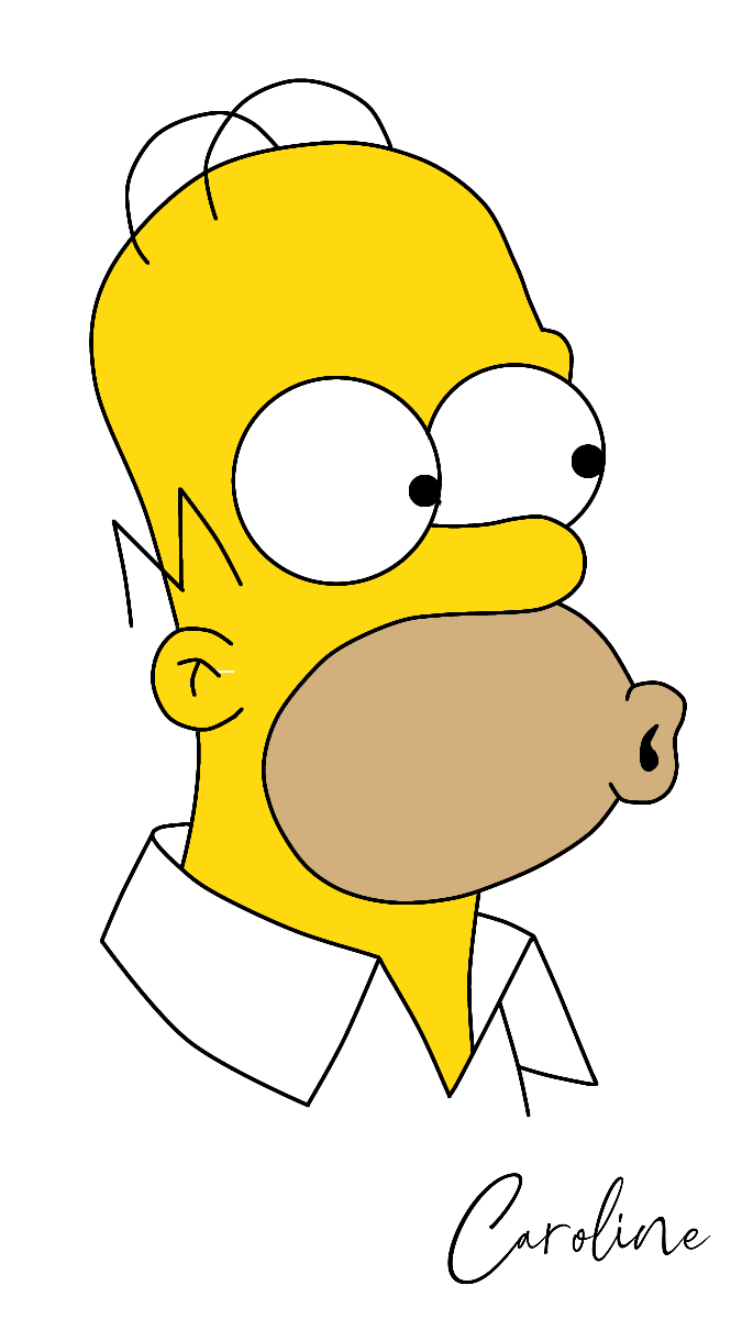 Homer Simpson - Intrigued by CarolineeTorres on DeviantArt Homer Simpson - Intrigued by CarolineeTorres on DeviantArt