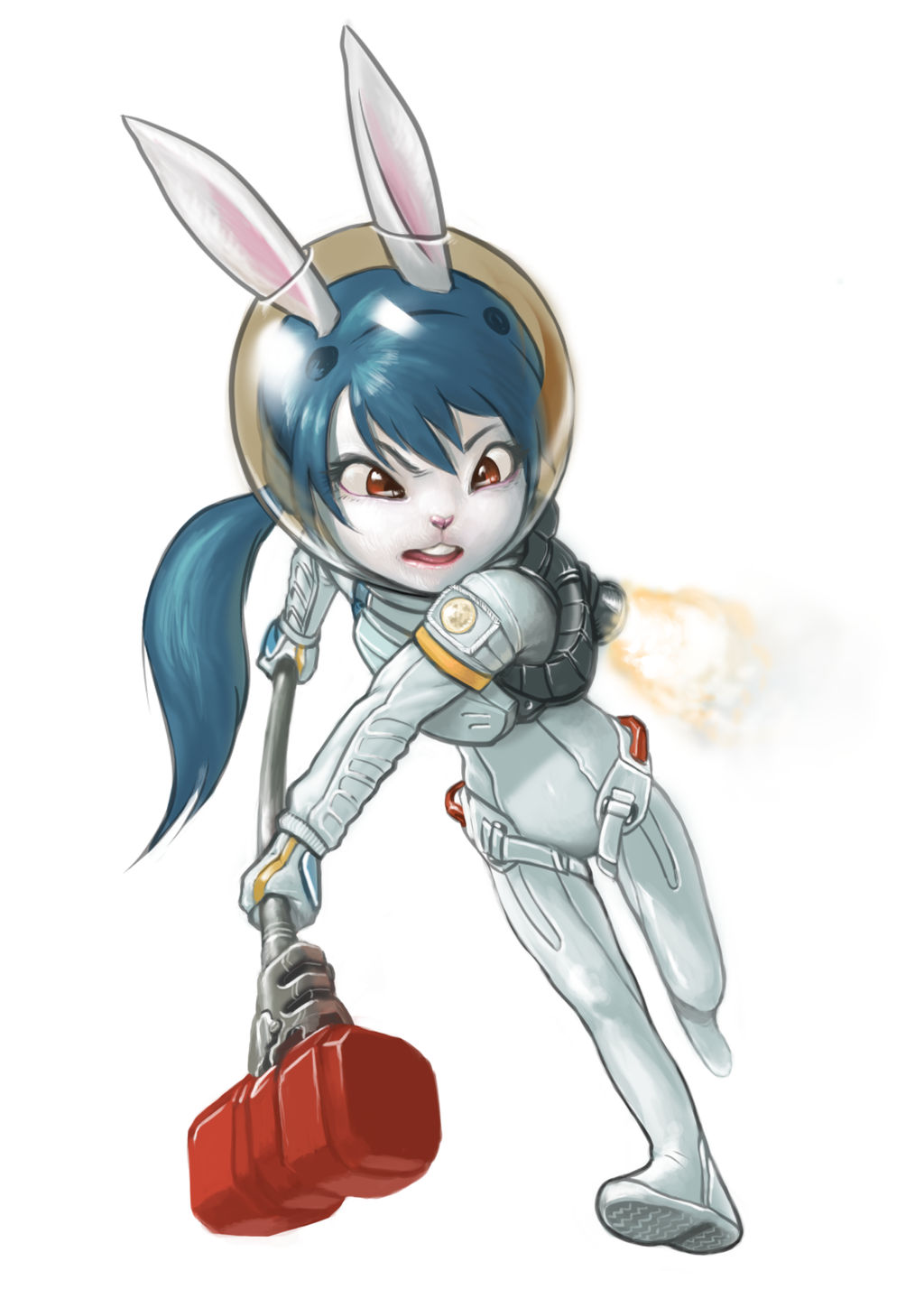 Moon rabit by Rhinoshell on DeviantArt