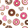 Donuts Seamless Tiled Background