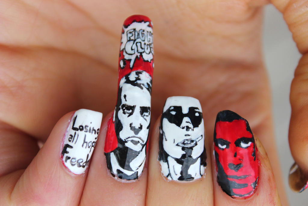 FIGHT CLUB NAIL ART