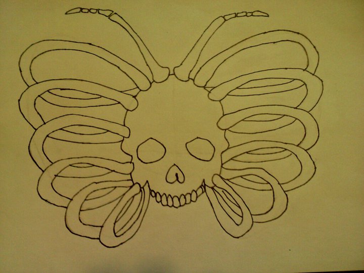 Skull Butterfly