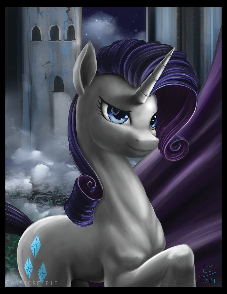 Rarity one Nightmare Night by CosmicKelpie