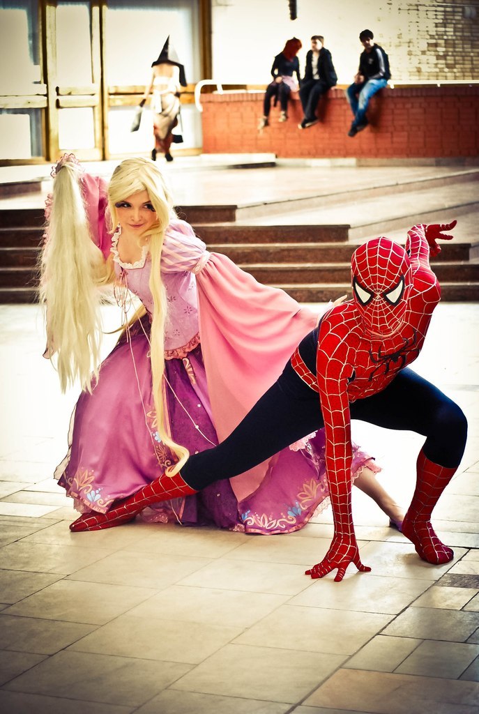 Rapunzel Doll and Spiderman