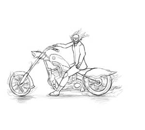 Ghost rider (no colour)