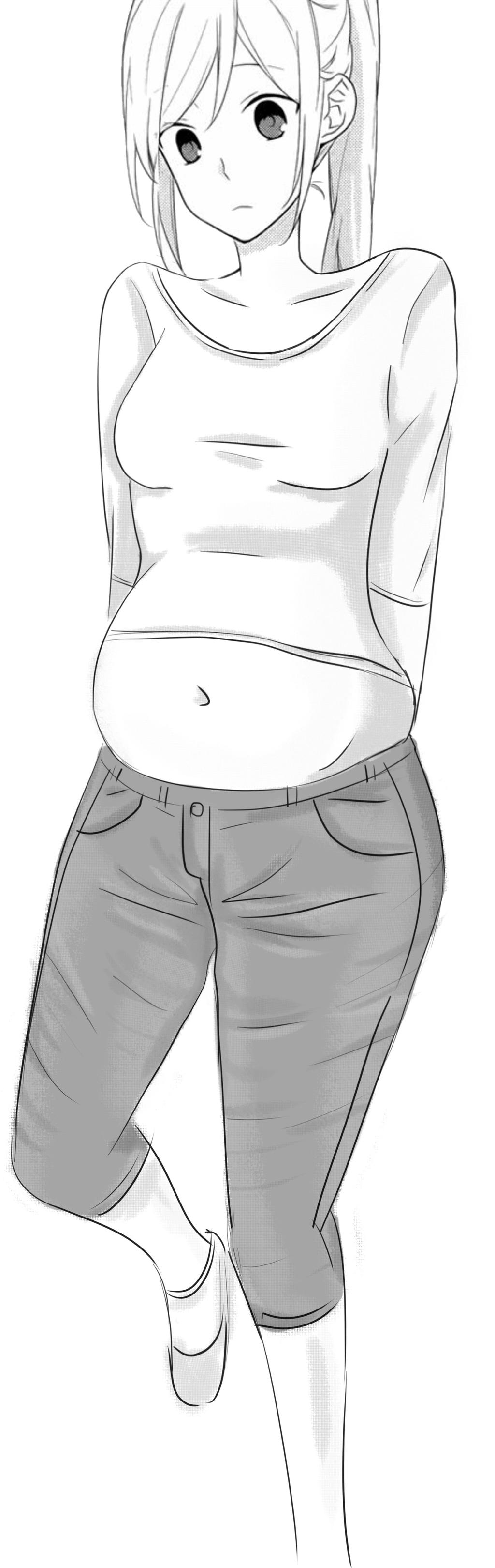 Horimiya weight gain by bellywg on DeviantArt