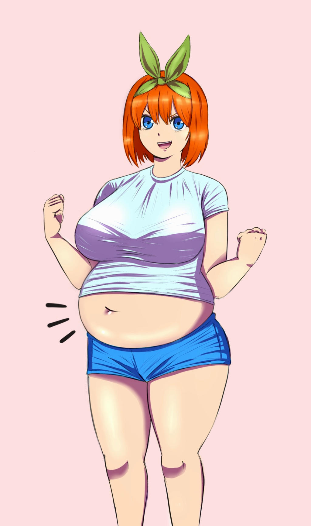 Yotsuba The Quintessential Quintuplets big belly! by BellyWG on DeviantArt