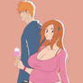Orihime and Ichigo on a date