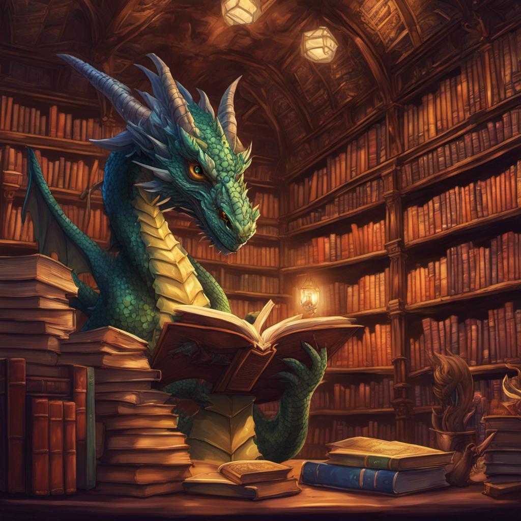 Library Dragon DreamUp Creation-Dragon Library by thelittlehibou1991 on DeviantArt
