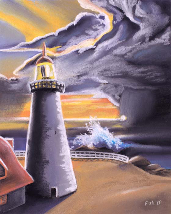 Lighthouse - Approaching Storm