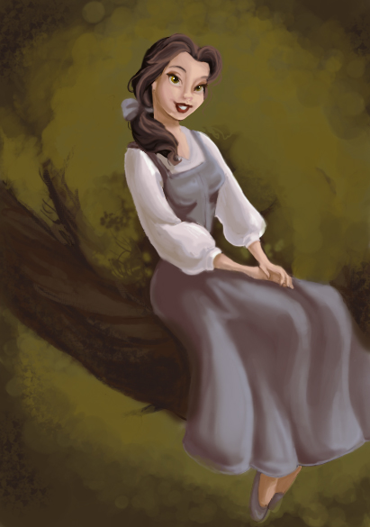 Belle coloring page