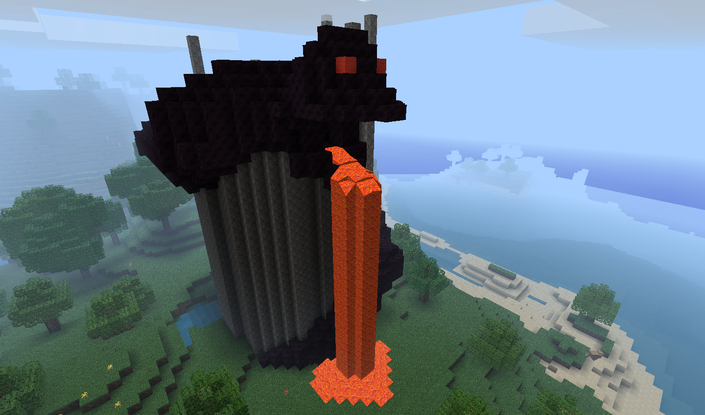 Minecraft Snake Mountain