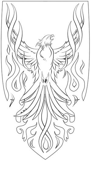 Phoenix Lineart