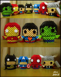 MARVEL Superheroes  3D Origami