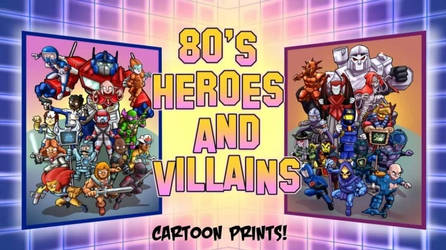 80s Cartoon Heroes and Villains