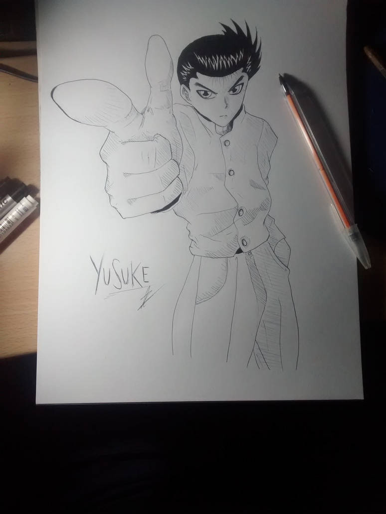 Yosuke Fun Drawing Yusuke by DomiAudino on DeviantArt