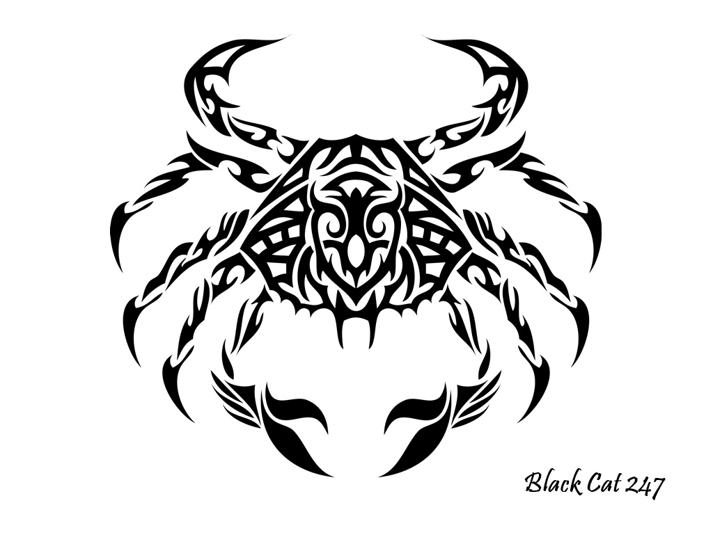 Cancer tribal tattoo by blackcat247 on DeviantArt