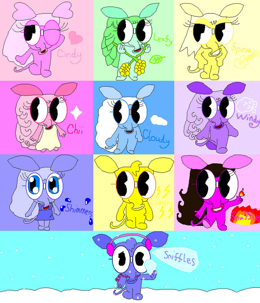 The Anteater Dectuplets by Kathreena on DeviantArt