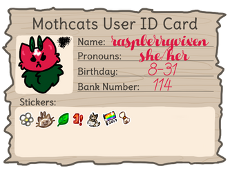 Mothcat User ID - New Version