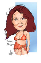 Lorna Morgan caricature