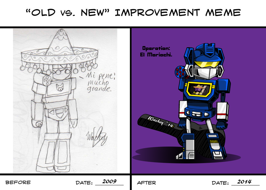 Old Vs New Meme 1: Soundwave Chibi