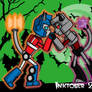 Inktober Day 12 - Optimus and Megatron Kitties