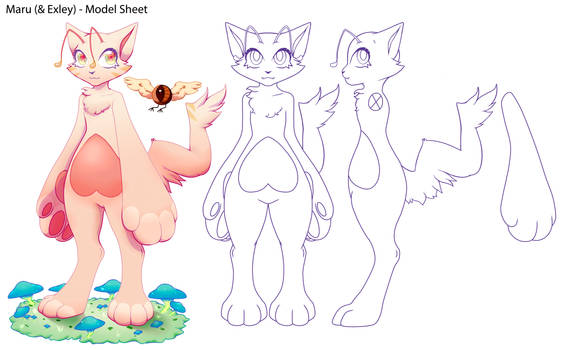 Maru and Exley Model Sheet Text