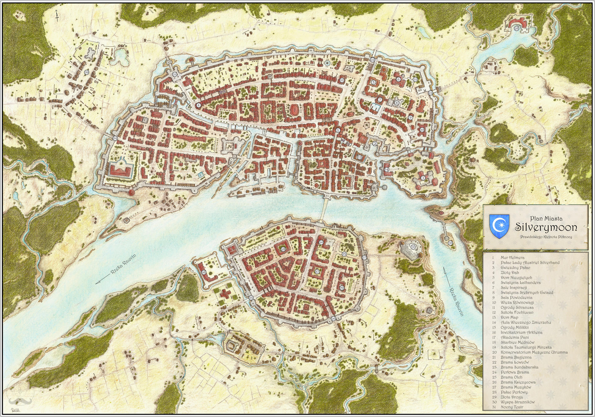 Silverymoon Mapa by PlanJanusza on DeviantArt