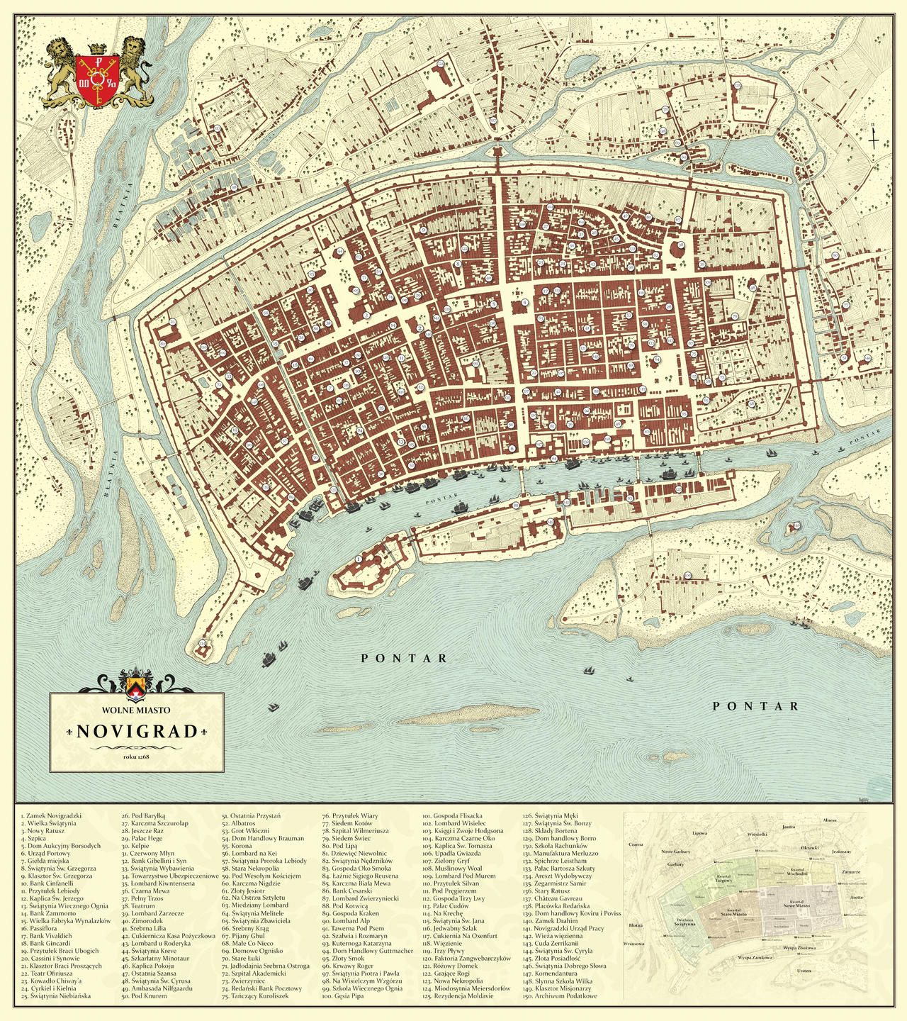 Novigrad Full Map Novigrad city plan map PL by PlanJanusza on DeviantArt