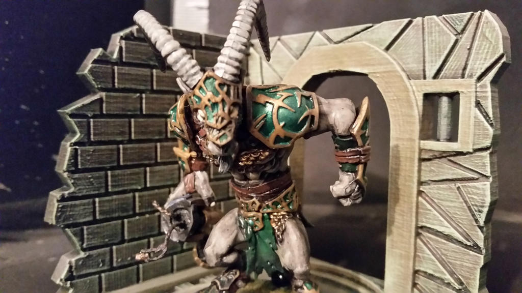 Shadow Satyr Shadowhorn Satyr (Custom, Front View) by ExarchStudios on DeviantArt