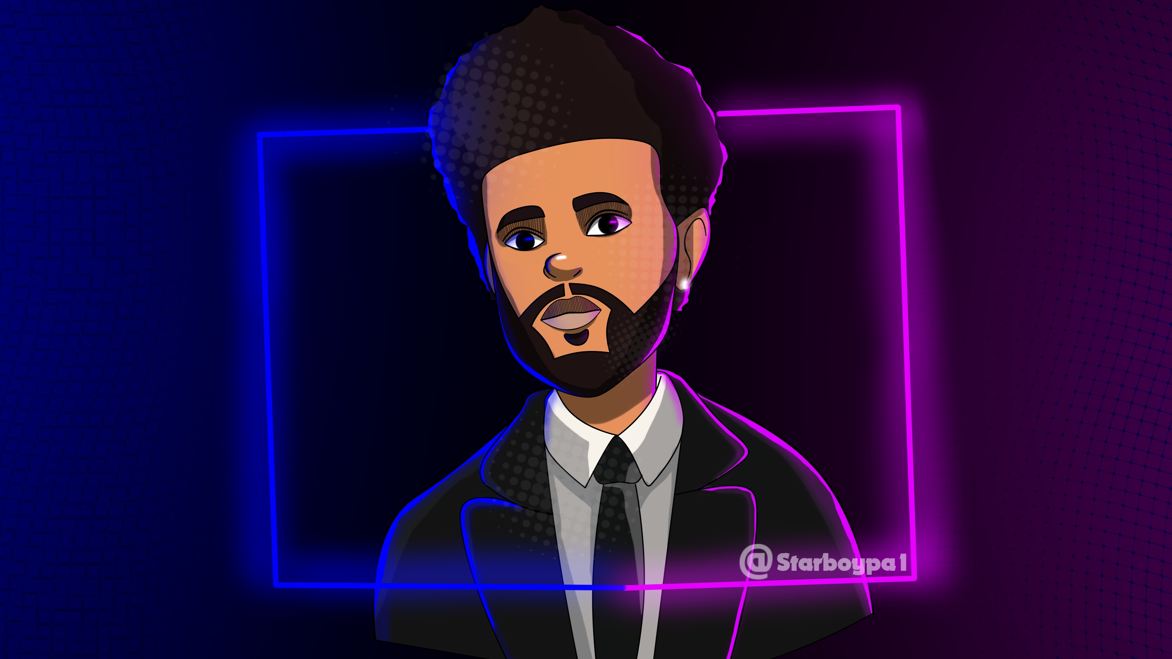 The Weeknd in Cartoon style by starboypa1 on DeviantArt