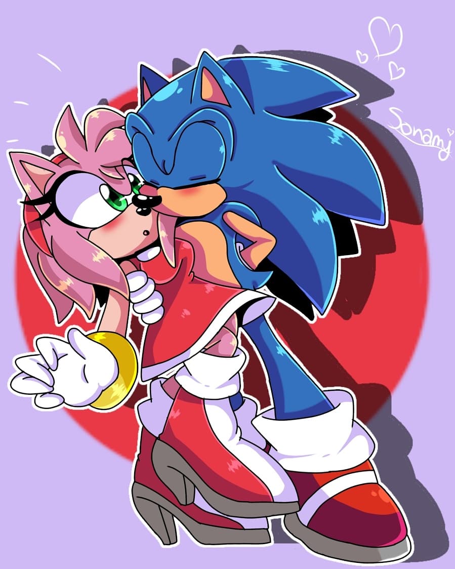 Surprise kiss (Sonamy) by Bladewarrior2020 on DeviantArt