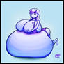 Huge Blueberry Girl - Belly Expansion