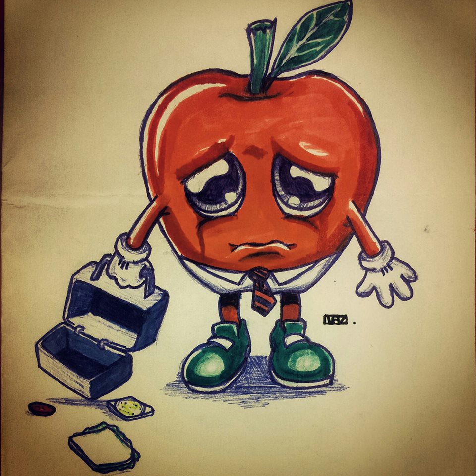 Sad Apple by CaptainArt on DeviantArt