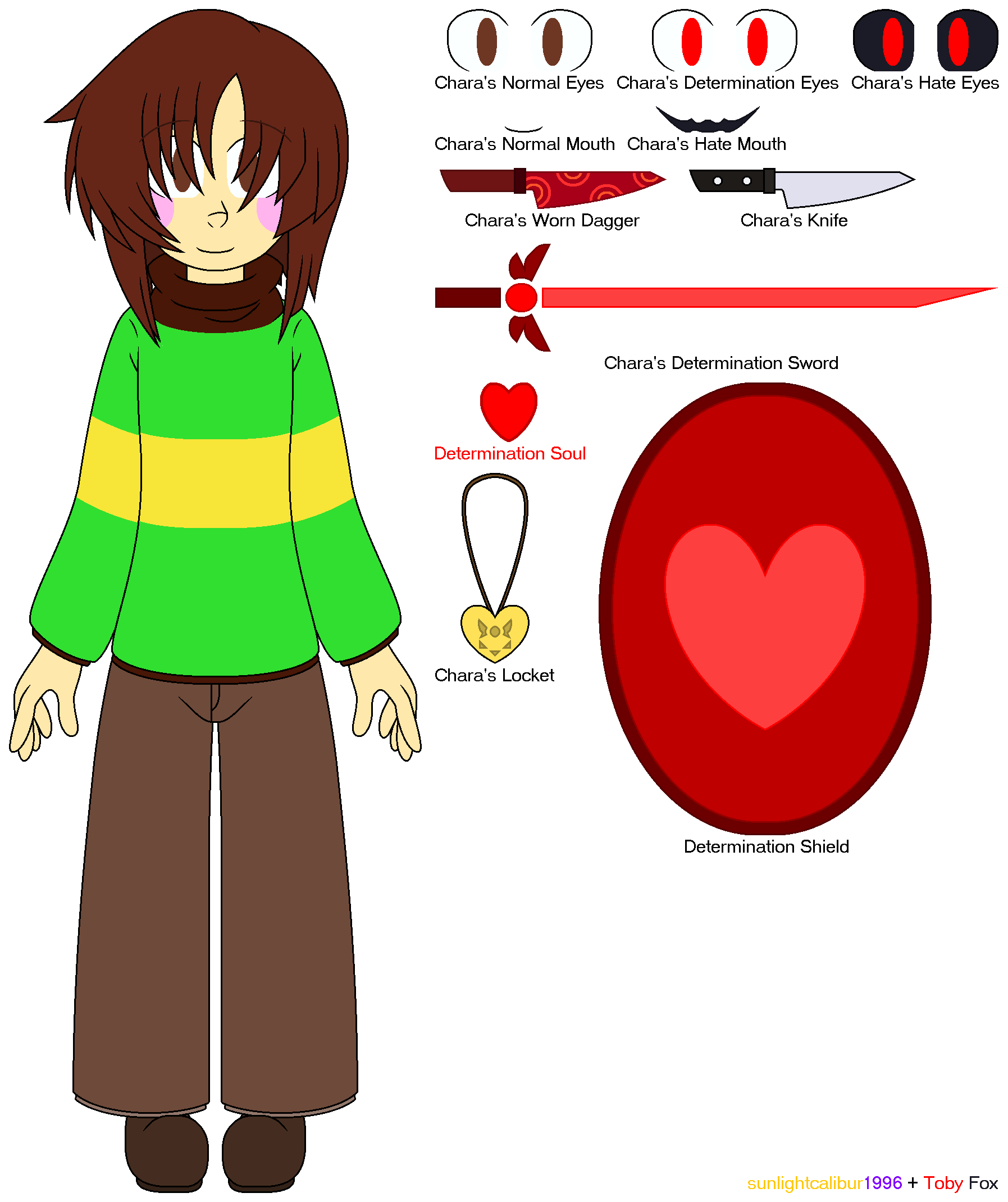 Undertale (Original) Chara Dreemurr by sunlightcalibur1996 on DeviantArt