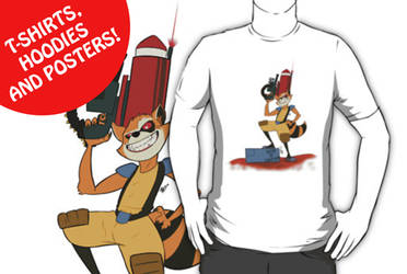 Rocket Raccoon now on Red Bubble!