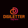 D Letter logo design - Monogram logo - Digital log