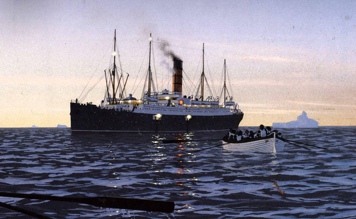 Закрой пароход. Корабль RMS Carpathia. Судно Карпатия и Титаник. Карпатия пароход 1912. Карпатия корабль тонет.