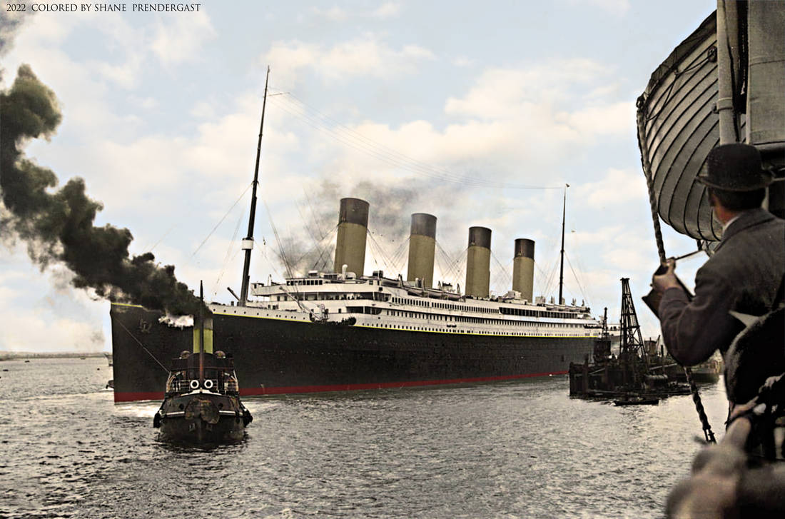 Titanic Departing Southampton By Lusitania25 On DeviantArt titanic-departing-southampton-by-lusitania25-on-deviantart
