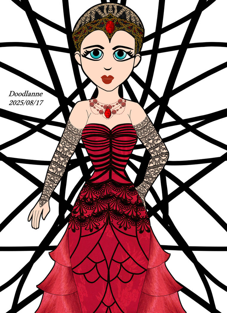 2025-08-17 Digital Web Princess by DoodlAnne on DeviantArt