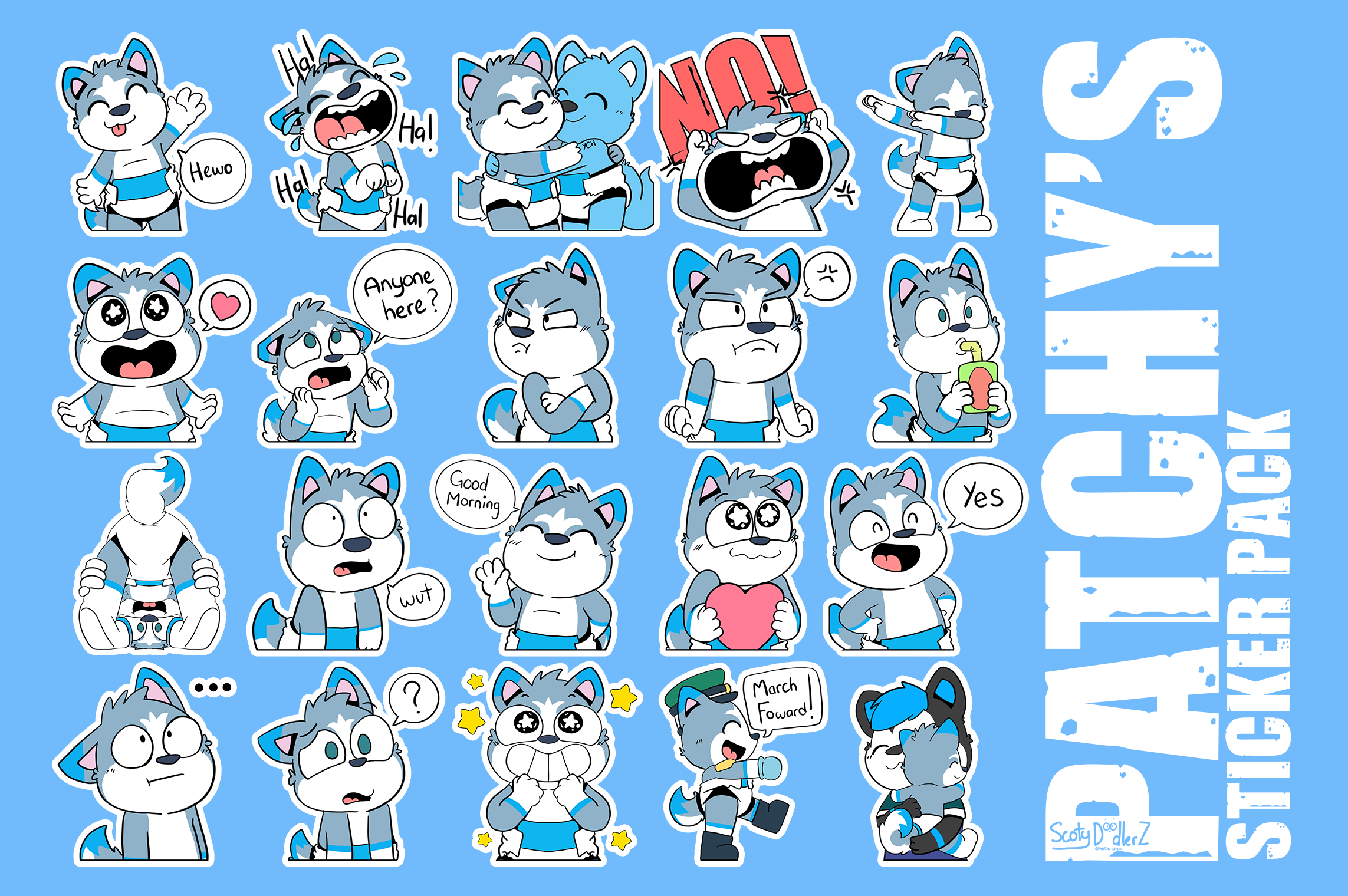 Patchy's Stickers by ScottJames76 on DeviantArt
