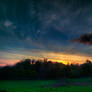 Sunset over Dunollie Castle