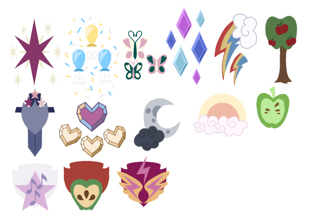 Shell Cutie Mark Re-Designed Cutie Marks by Alien-Slushie on DeviantArt