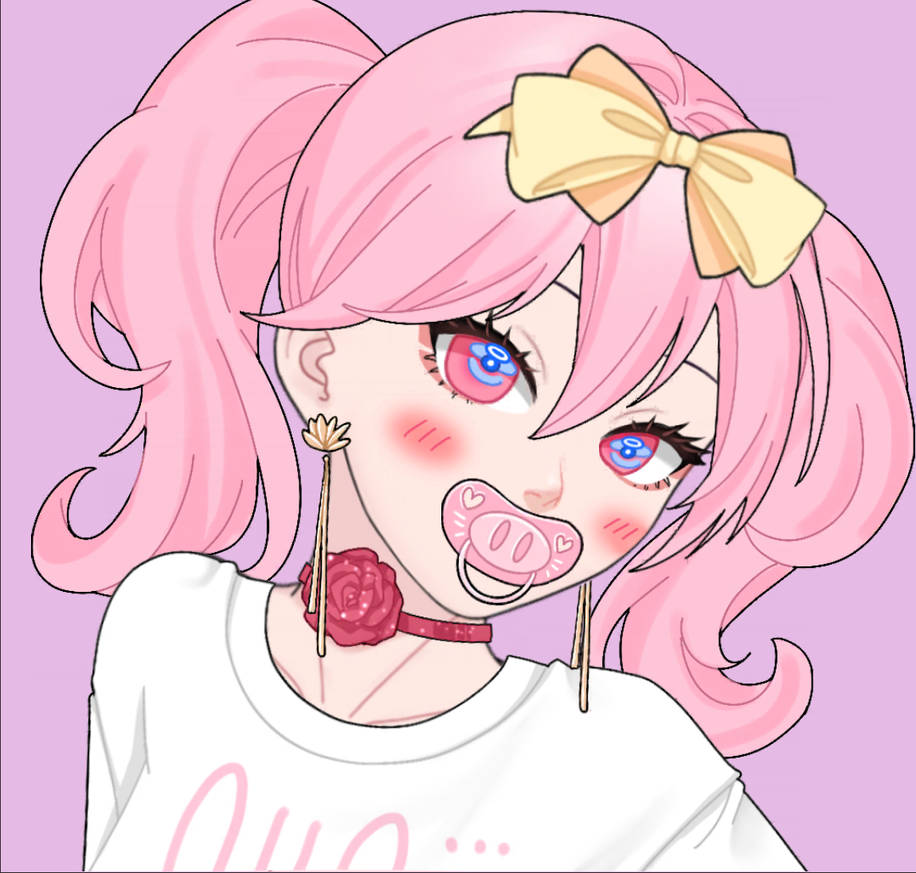 Oc With Pacifier Deviantart Pacifier girl ver.1 by Mysteryguy21 on DeviantArt