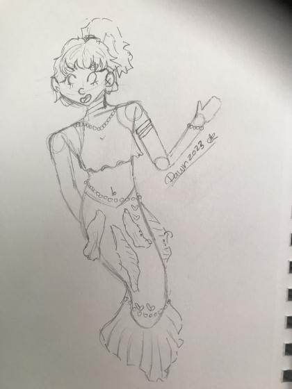 Amara my mer oc doodle by DawnOfTheAgez on DeviantArt