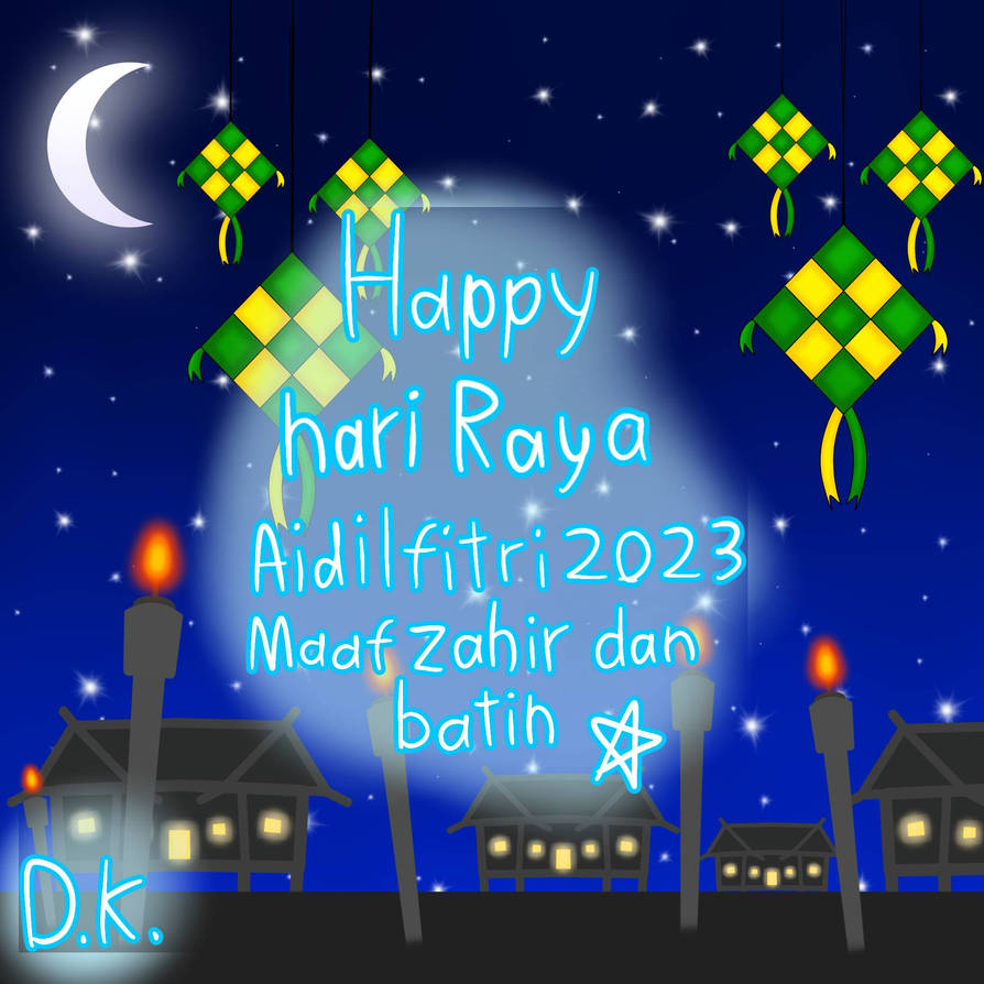 selamat hari raya aidilfitri maaf zahir dan batin by DinoNovaMay253 on